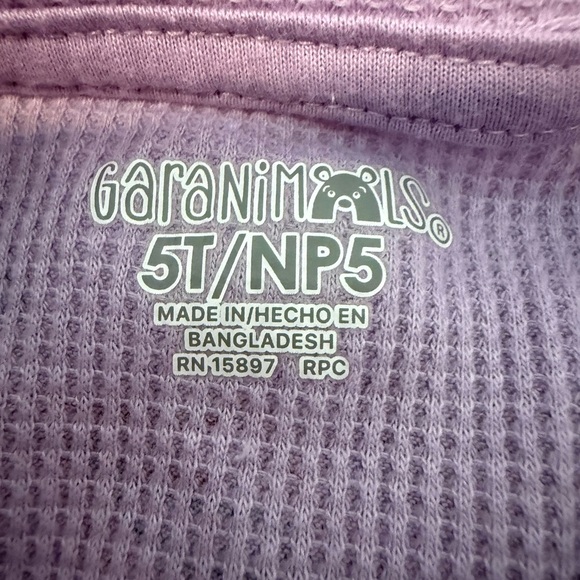 NWOT Garanimals Lavender Unicorn Knit Top - Picture 2 of 2